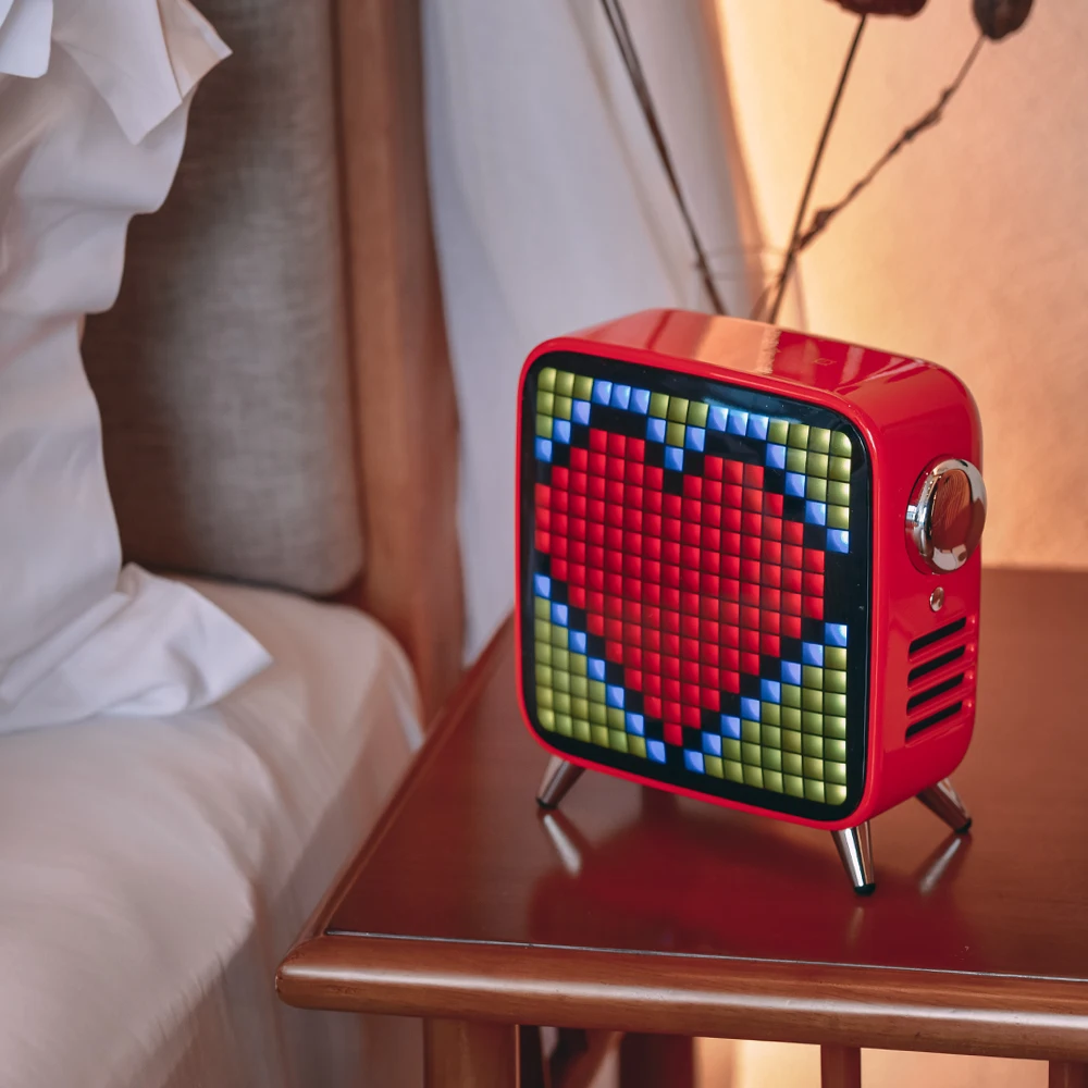 Divoom Tivoo Max Pixel Art Bluetooth беспроводной динамик с 2,1 аудио системой 40 Вт Выход тяжелый бас приложение управление для IOS и Android