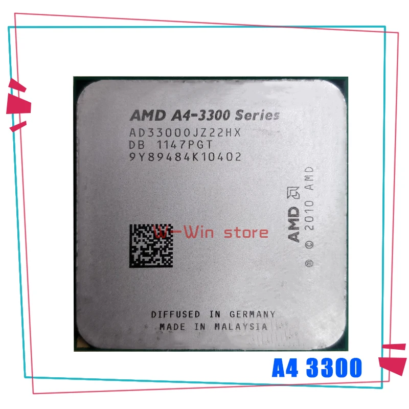 AMD A4 Series 3300 2 5 ГГц двухъядерный процессор Процессор AD3300OJZ22HX / AD3300OJZ22GX гнездо