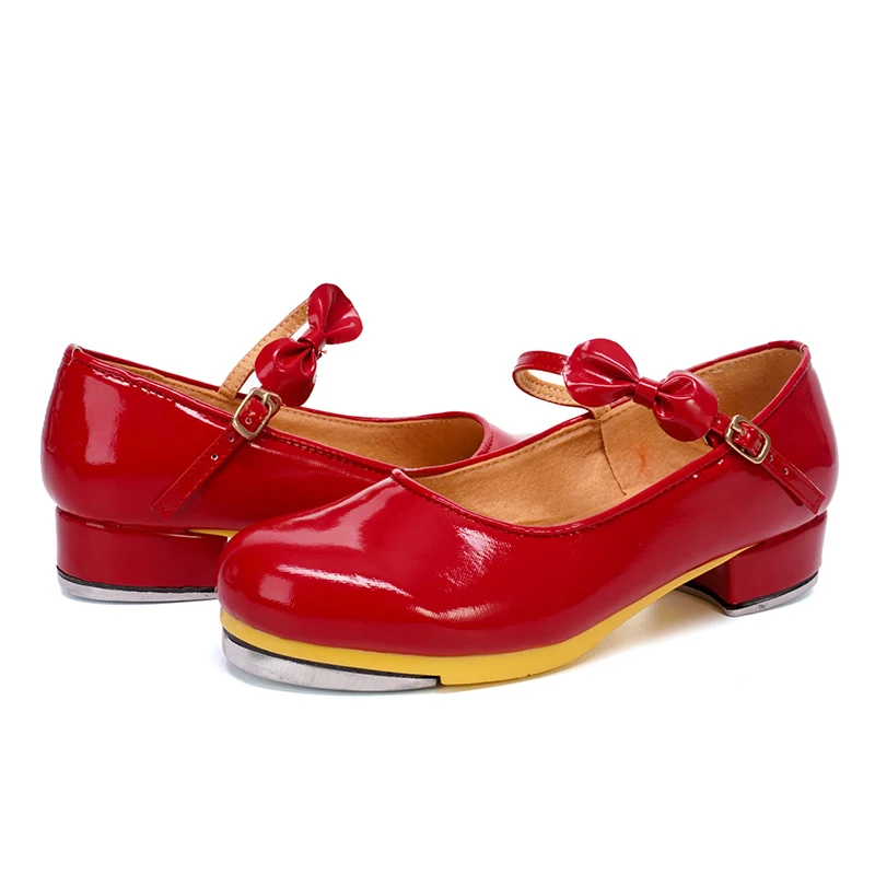 Hipposeus девочек кран Обувь для танцев Для женщин женская обувь с бантиком и бальных