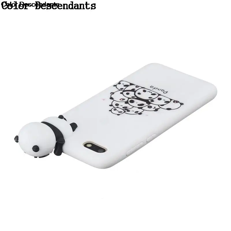 Чехол Y3 Y5 Y6 для Etui Huawei Y7 Prime 2018 Симпатичный 3D чехол с пандой единорогом собакой