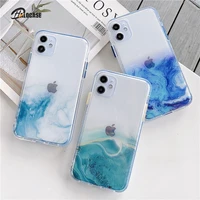 marble phone case for apple iphone 11 pro xs max se 2020 12 7 8 plus x xs xr case transparent color full protective clear cover