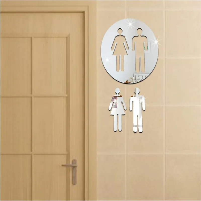 3 шт./компл. горячей акриловый 3D зеркало резные наклейки на стену декоративные