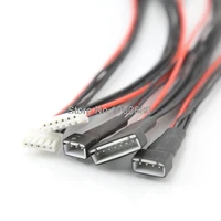 6p 20cm 22awg silicone wire rc lipo battery 2s 6s balance charging cable extension wire harness xh 2 54 xh2 54