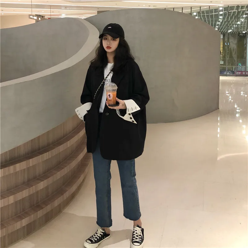 Винтажные женские блейзеры больших размеров, белый блейзер, Femme Chic Chaqueta Mujer Bleiser Feminino