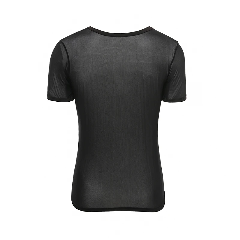 Мужская майка/Мужская сексуальная сетчатая Базовая рубашка/Мужская прозрачная