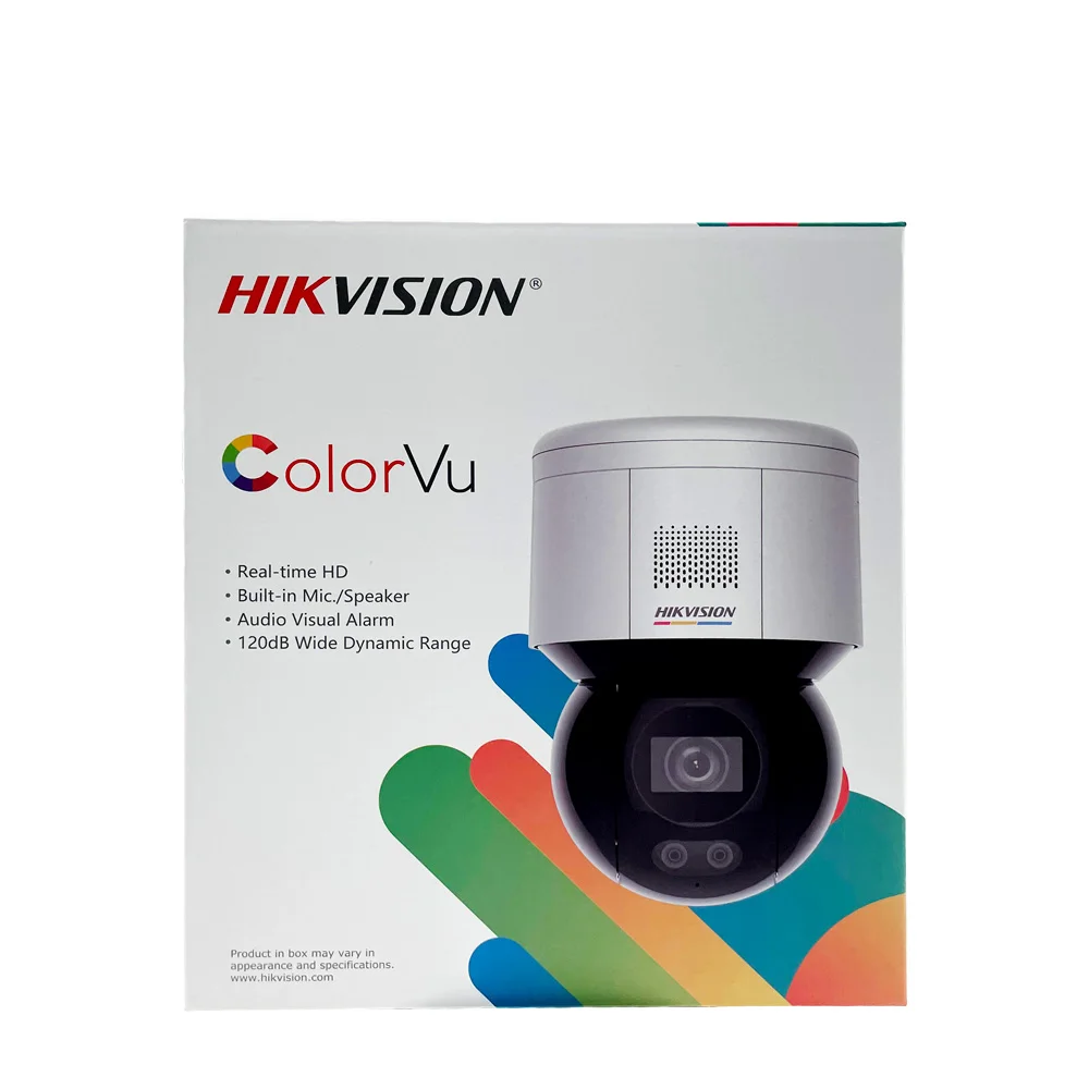 Сетевая скоростная купольная камера Hikvision ColorVu 4 МП PTZ DS-2DE3A400BW-DE(F1)(S5) Poe SD-карта