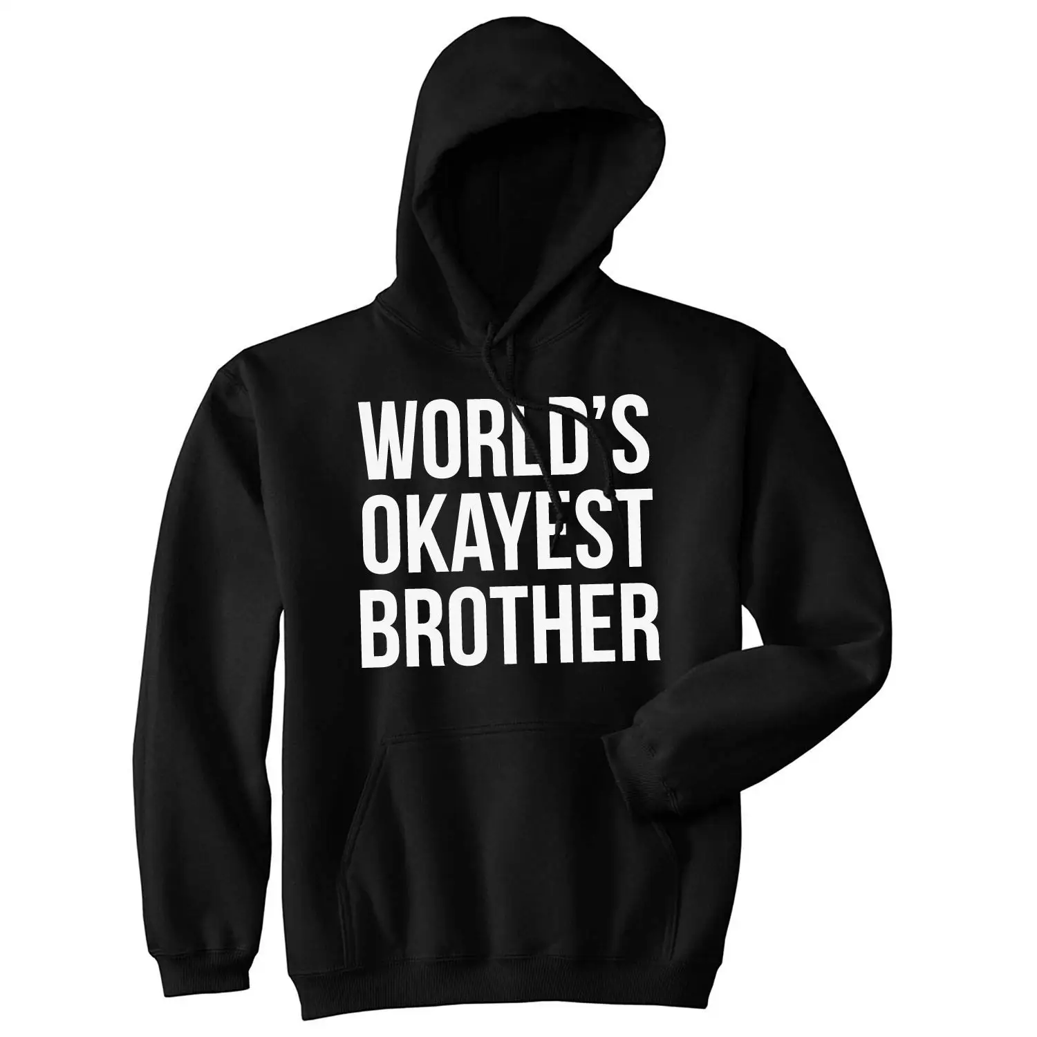 Миры Okayest Брат Толстовка Забавные футболки Big Brother подарок для сестры с капюшоном