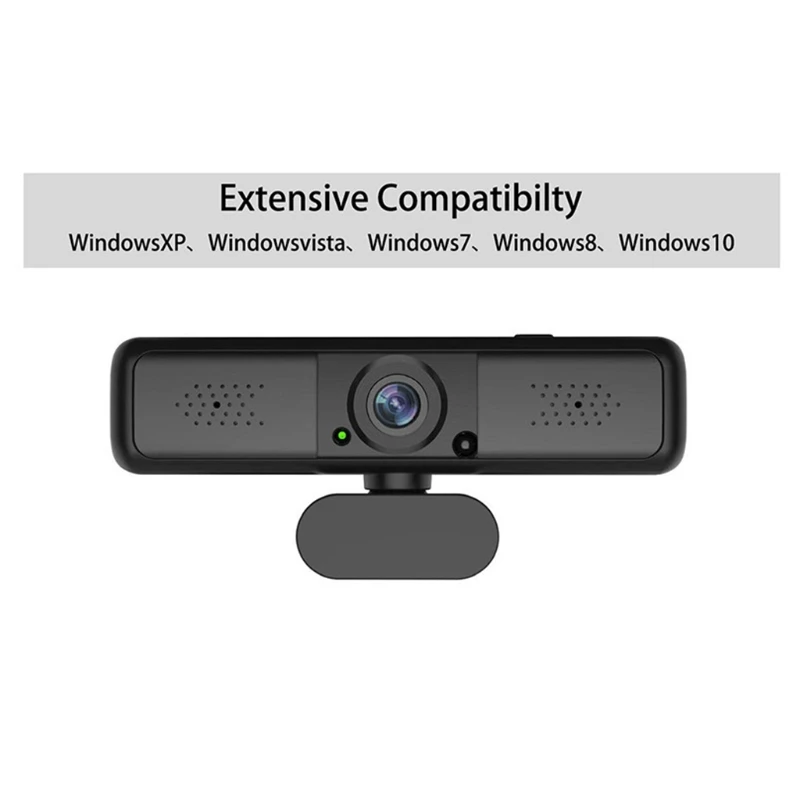 

KX4A High Definition Network Camera Built-in Dual Mic Noise Reduction Computer Webcam for Video Conference Exam Invigilation
