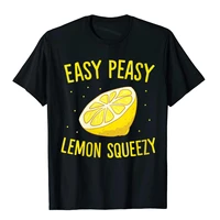 womens easy peasy lemon squeezy funny lemons summer lemonade crewneck t shirt cotton summer tops shirt cheap men t shirt fitness