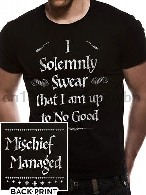 Официальная Черная Мужская футболка в Хогвартс с официальным