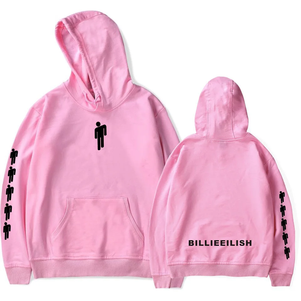 Толстовка с капюшоном Billie Eilish Мужская толстовка в стиле хип хоп осенняя теплая