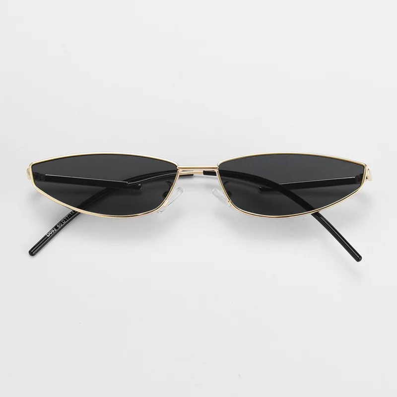 

Fashion Cat Eye Sunglasses Women Small Narrow Brand Designer Retro Sun Glasses For Women Shades Unique Bent Leg Eyewear UV400