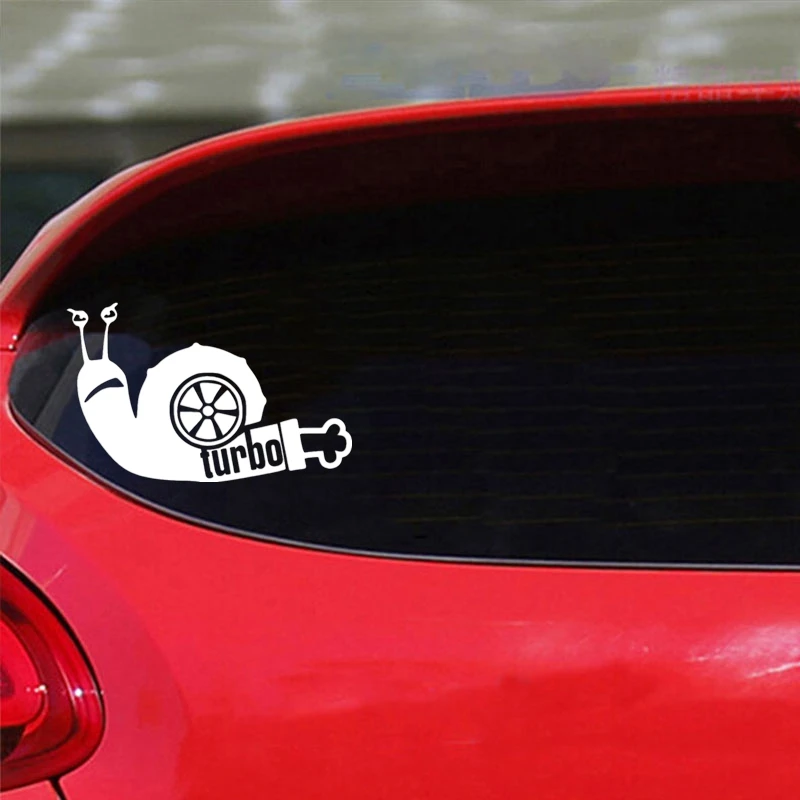 

40481# Die-Cut Vinyl Decal Turbo Snail Car Sticker Waterproof Auto Decors on Car Body Bumper Rear Window