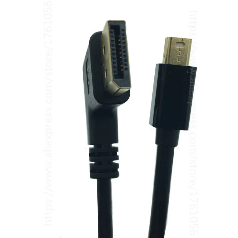 Кабель адаптер Thunderbolt Mini Displayport с прямым углом переходник DP на 90 градусов кабель