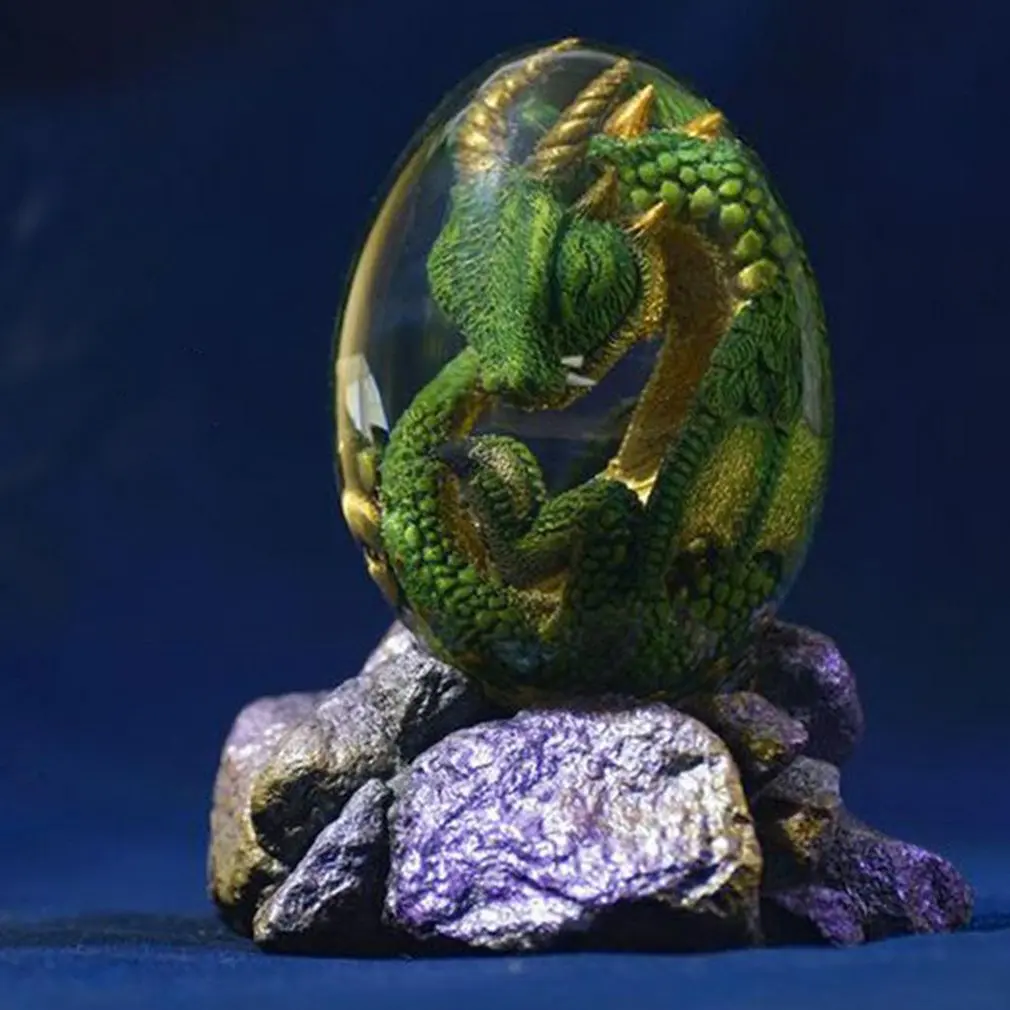 

Лава Дракон яйцо кристалл прозрачная Лава Динозавр яйцо полимерная скульптура сувенир украшение дома ремесла подарок для детей