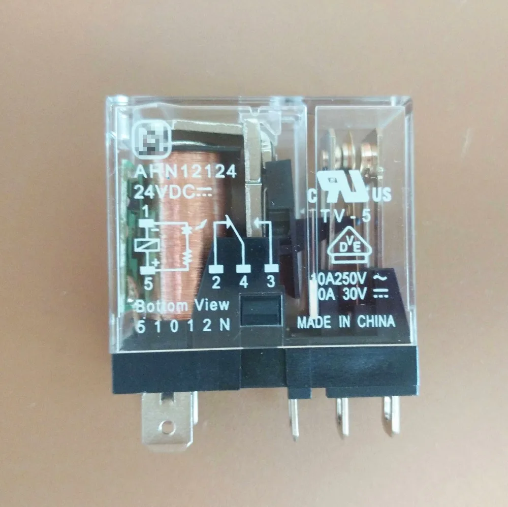 

NEW 24V relay AHN12124 24VDC AHN12124-24VDC 24V 24VDC DC24V 10A 250VAC 5PIN
