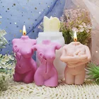 Формочка для свечей для полных женщин, силиконовая форма для ароматерапии и свечей, 3d силиконовая форма для свечей