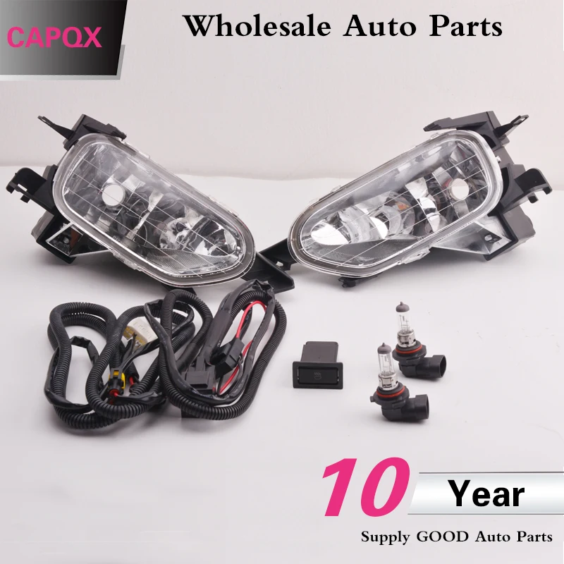 CAPQX 6 шт./компл. спереди драйвер туман светильник лампы с проводом комплект HB4