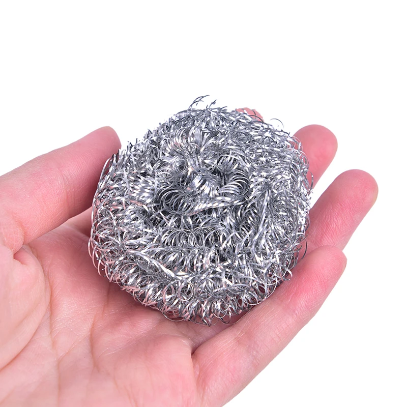 

4/6PCS Utility Stainless Steel Wire Ball Brush Cleaning Brush Kitchen Pot Tableware Cleaner Scrub Rust Remover Dish Strong Tool