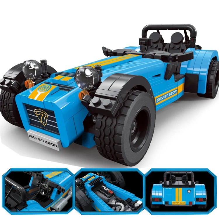 DECOOL технический 8612 спортивный гоночный автомобиль Caterham 620R Модель Строительные