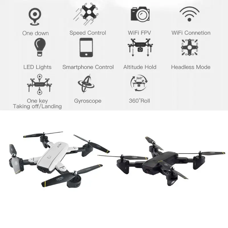 Квадрокоптер SG700 FPV широкоугольная оптическая камера 0.3MP 2MP складной функция