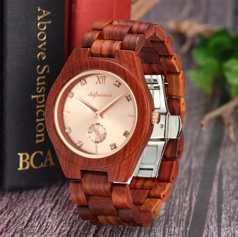 Shifenmei Watches Women Fashion Watch Wood Watches Woman Top Luxury Brand Quartz Wristwatch Ladies Clock relogio feminino
