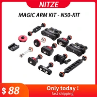 nitze magic arm kit n50 kit nitze n50 kit magic arm consists of nine kinds of interfaces and two extension bars