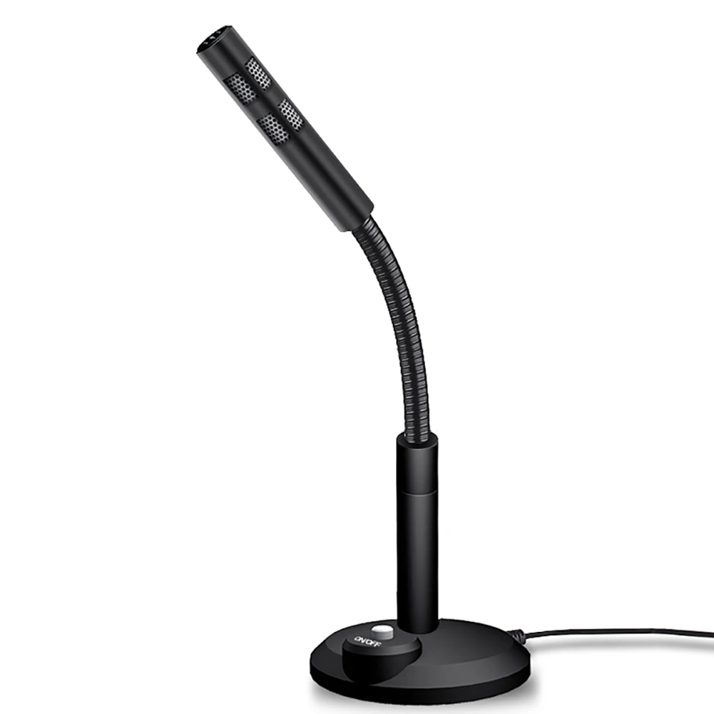 

Portable Computer Desktop Microphone USB /3.5mm Gaming Studio Speech Live Microphone Stand Mic with Holder For PC Desktop
