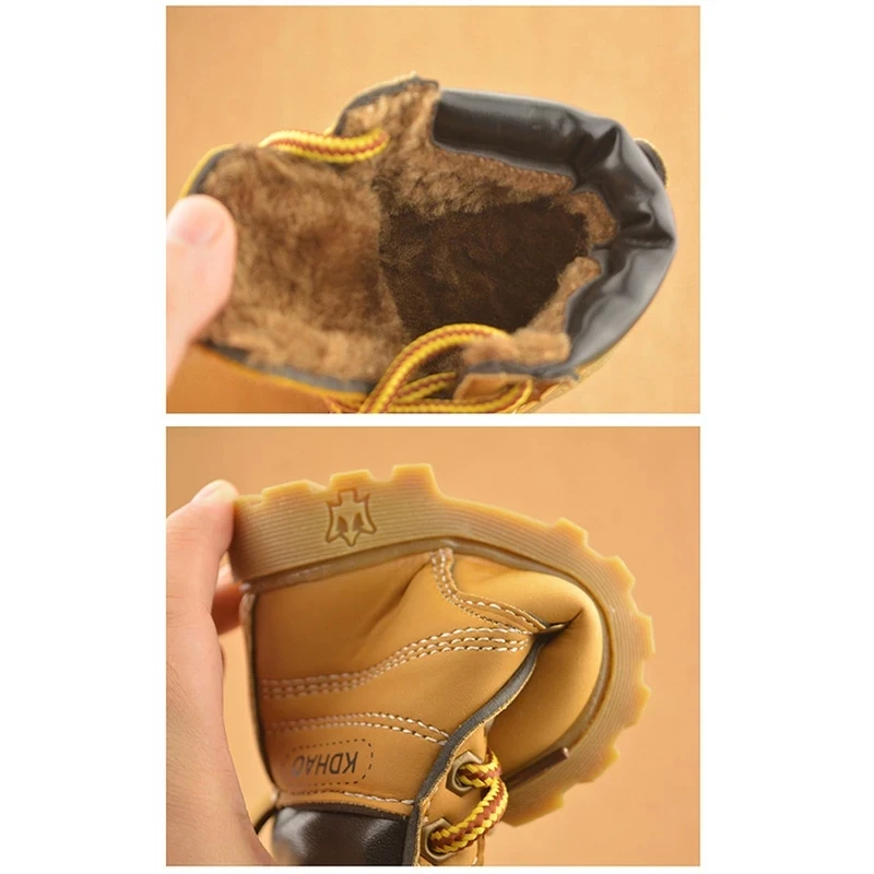 

21-30Autumn Winter Baby Boots Toddler Martin Boots Kids Shoes Boys Girls Snow Boots Girls Boys Plush Fashion Boots Shoes Size