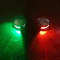 1 pair10 30vdc led waterproof marine boat yacht nautical stainless steel red and green bi color navigation lantern