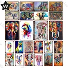 Винтажные дикие животные, металлическая пластина, Классический Слон, жестяной знак, металлический постер для бара, паба, Настенный декор, таблички, наклейка на стену для комнаты, кухни