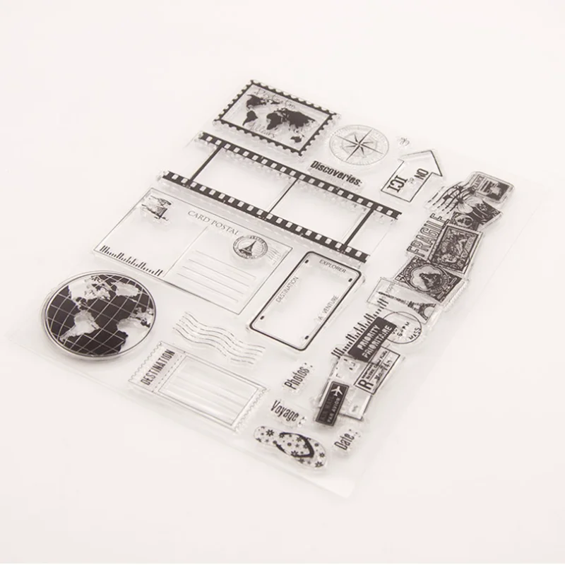 Штампы для скрапбукинга Transp arent новый дорожный знак 2020 резиновое силиконовое