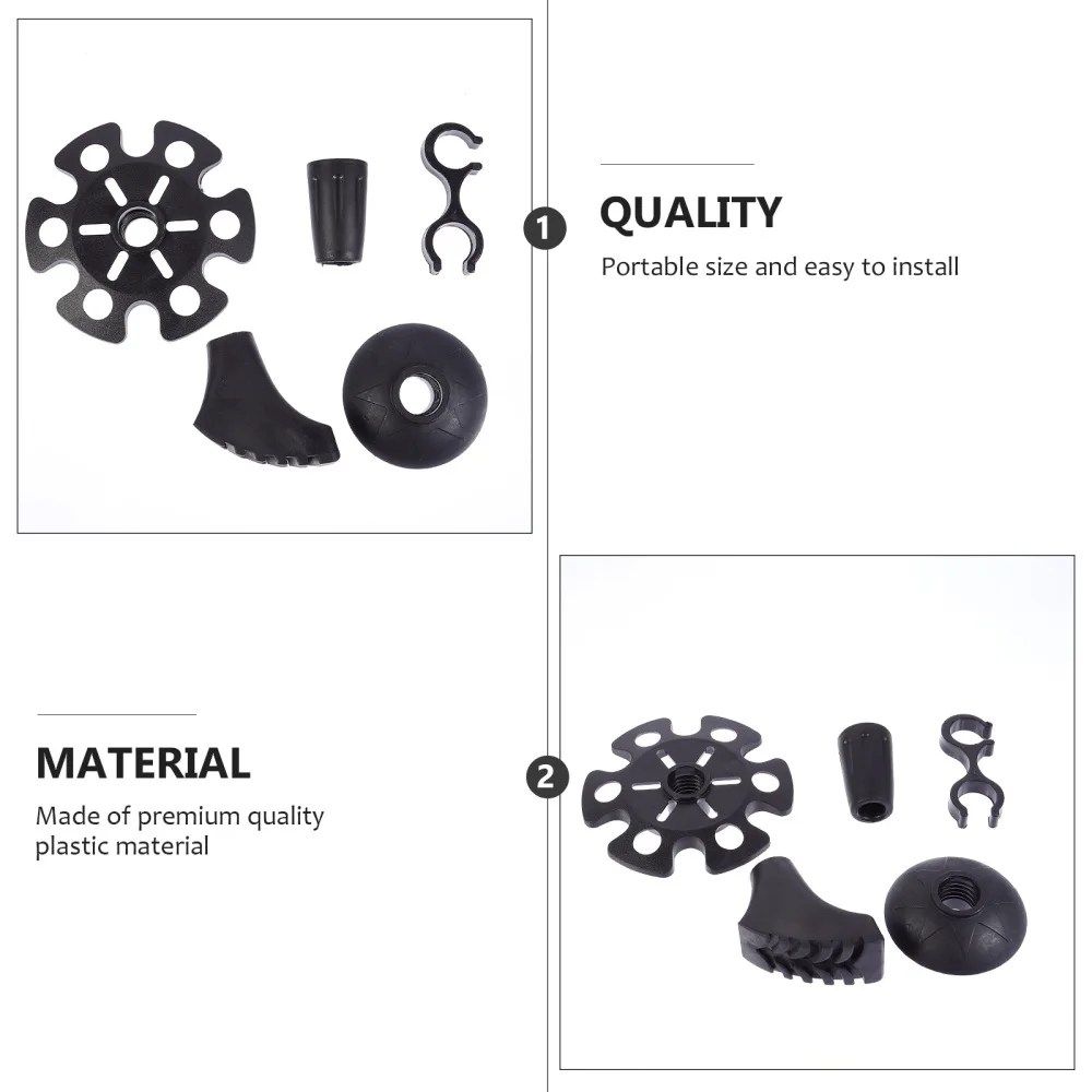 20pcs Trekking Pole Tips Accessories Non-slip Replacement Parts | Спорт и развлечения