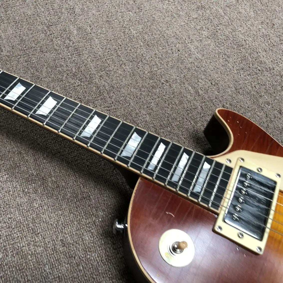 Новинка 2021 Высококачественная электрическая гитара матовая отделка sunset burst с