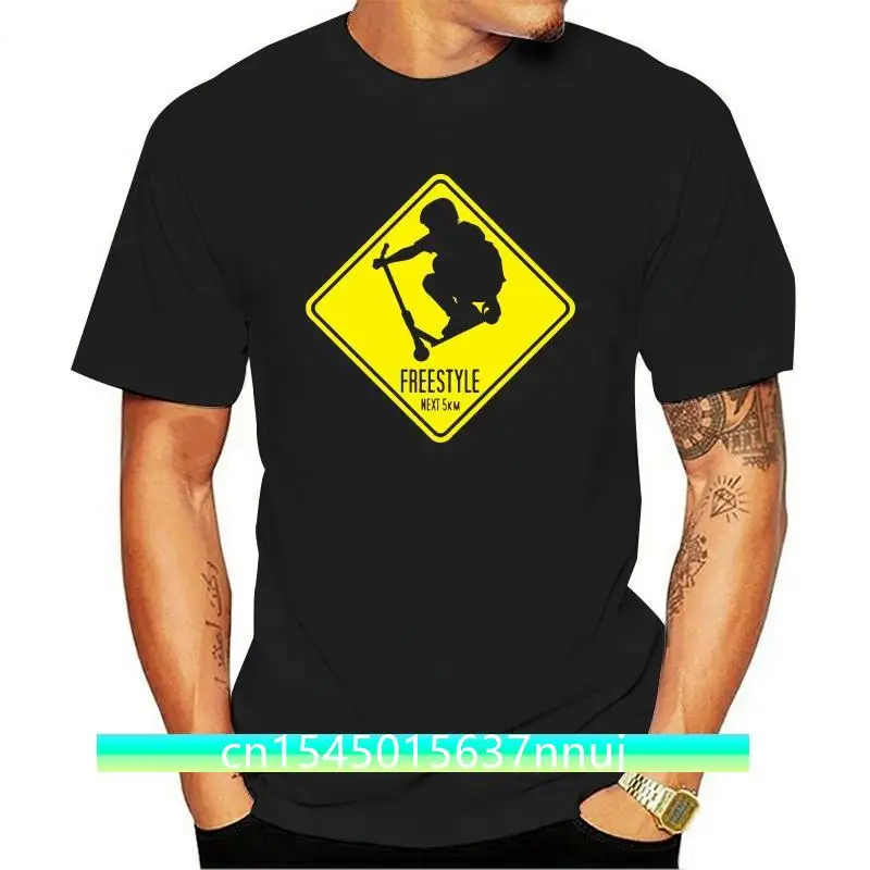 

Kids Scooter Freestyle Teken Gedrukt T-Shirt