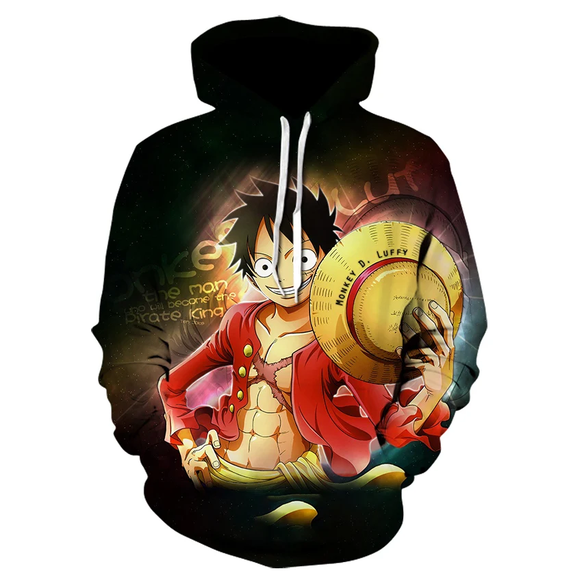 

Anime One Piece Hoodies 3D Print Pullovers fall/winter Sportswear street Sweatshirts Casual Tops jackets men women manga Hoodie