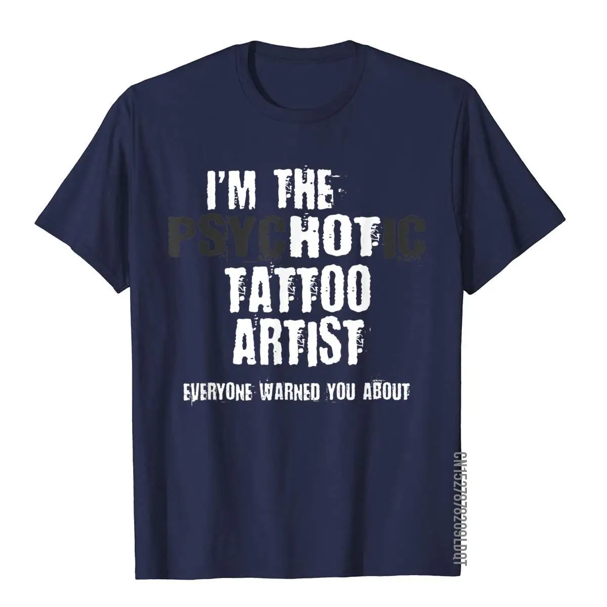 Футболка мужская с надписью I'm The Hot психоtic Tattoo Artist
