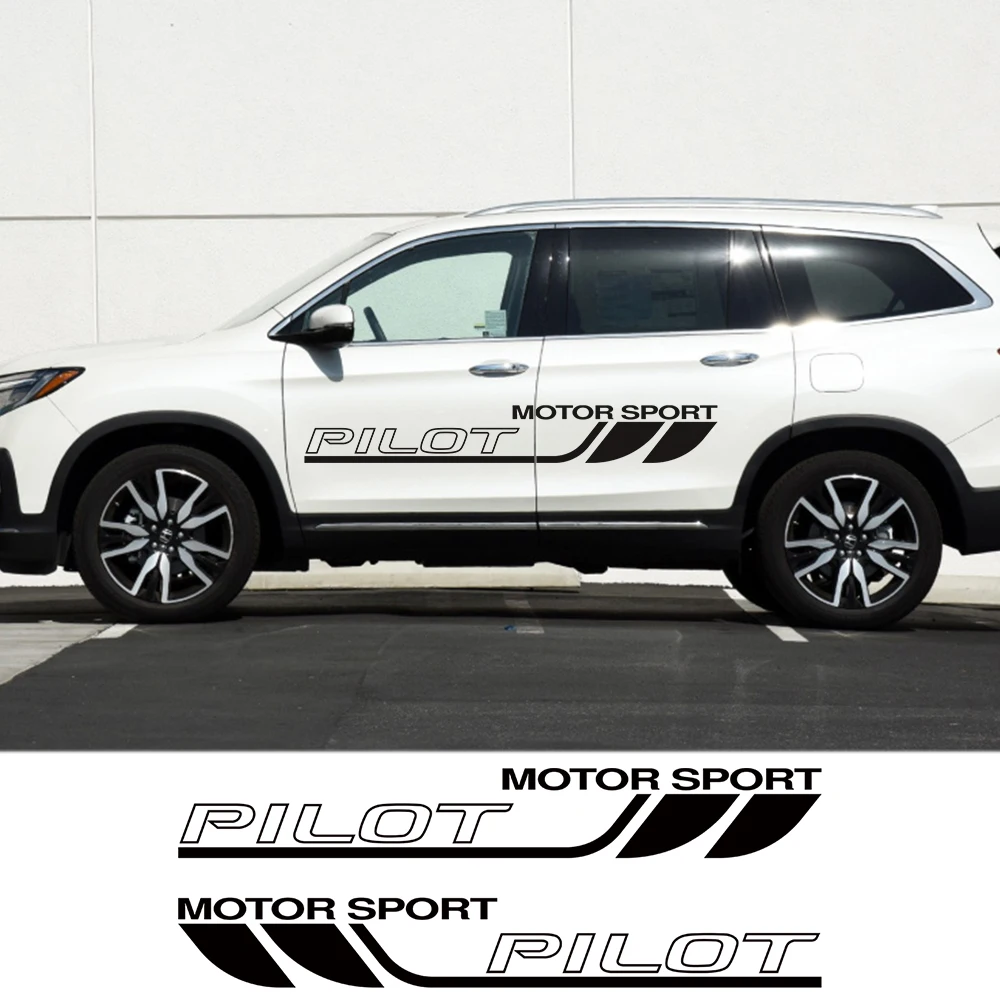 

2 шт., виниловые наклейки на автомобильные двери Honda Pilot