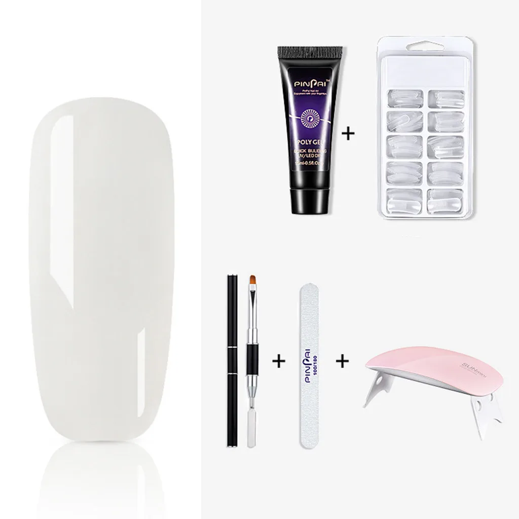 Набор из 5 предметов для наращивания ногтей Стекловолоконные ногти фототерапия