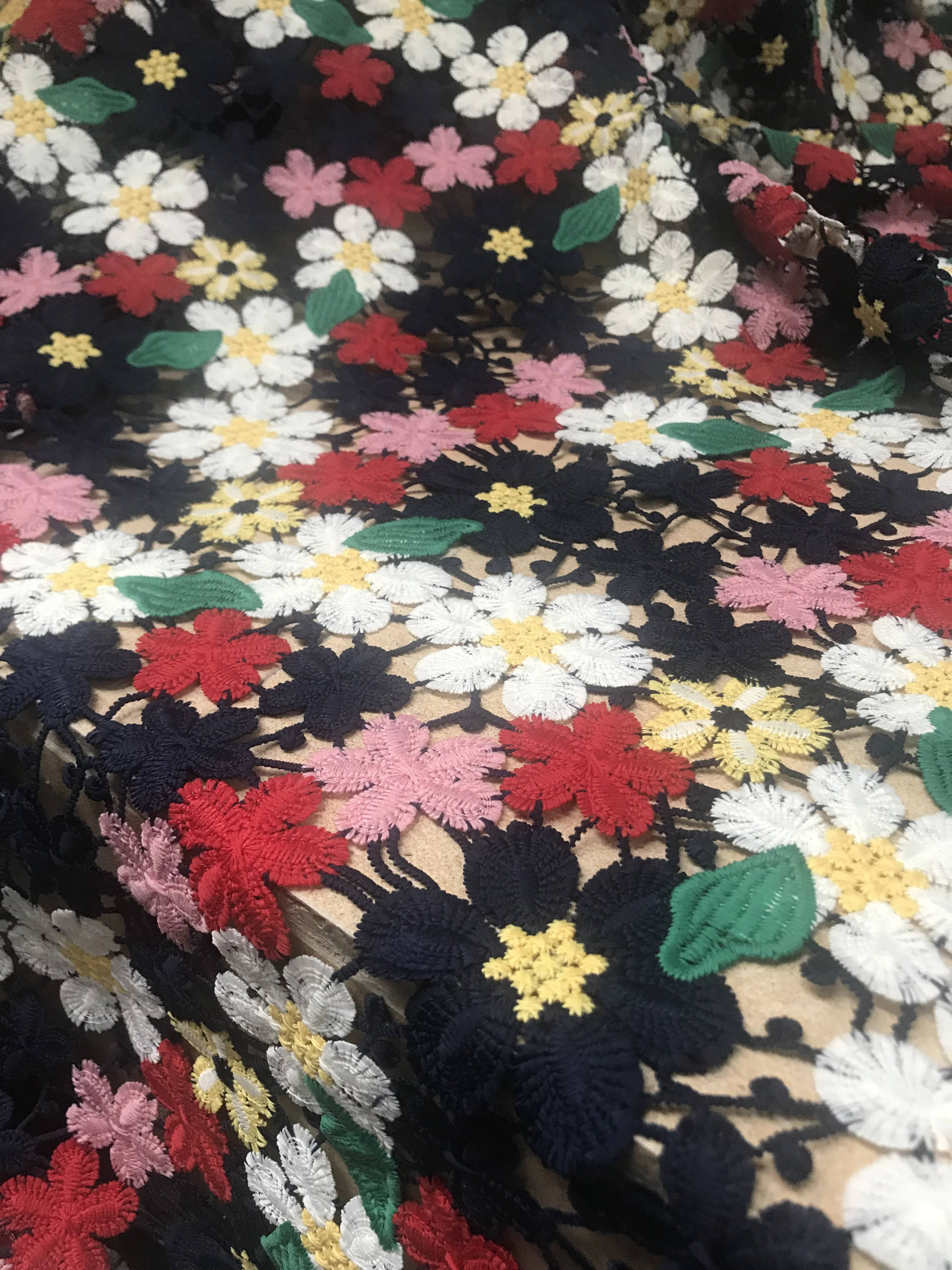 Милая кружевная ткань с вышивкой мягкая фатиновая сетчатая для модного