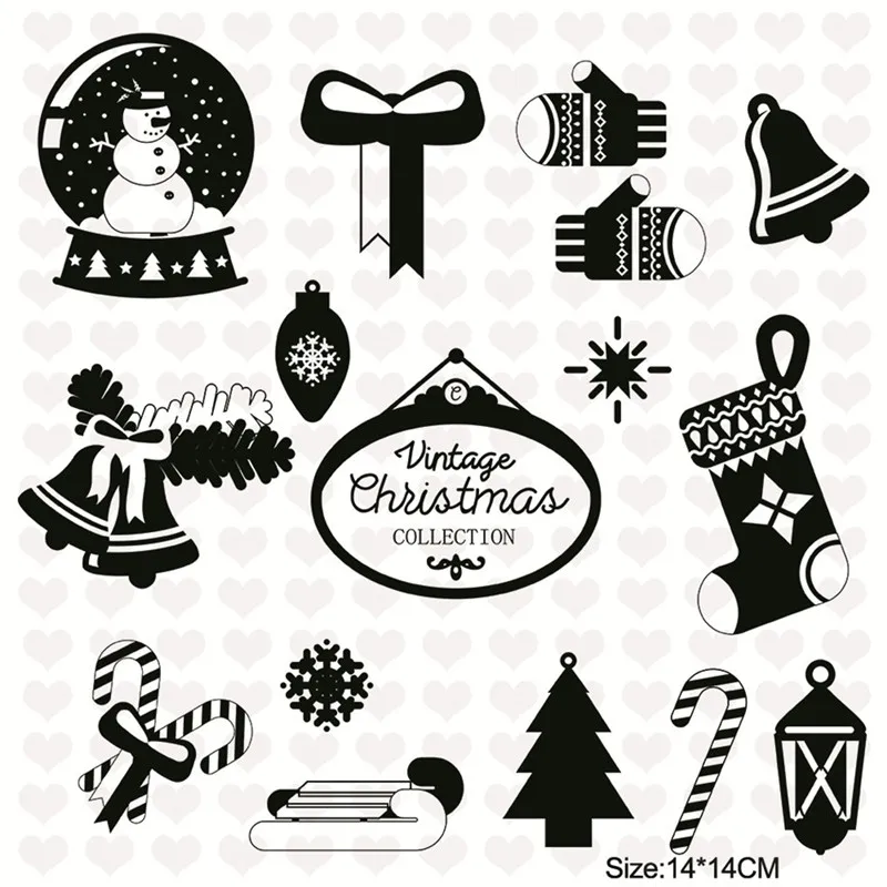 15 DiyArts рождественские марки/Штампы Новые - Цвет: 15