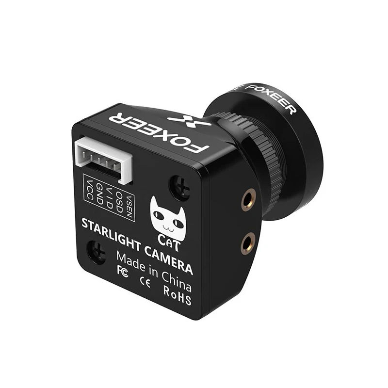 Foxeer Mini Cat 2 1200TVL Starlight 0.0001Lux FPV камера с низкой задержкой и низким уровнем шума для RC