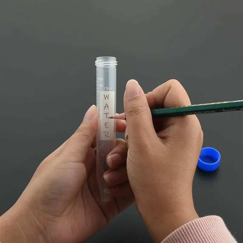 

50pcs 15ml Centrifuge Tubes with Screw Cap Scientific Experiment Test Tubes