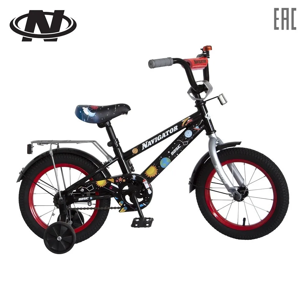 Велосипед двухколесный Navigator Basic 14&quot черный/синий|Велосипеды| |