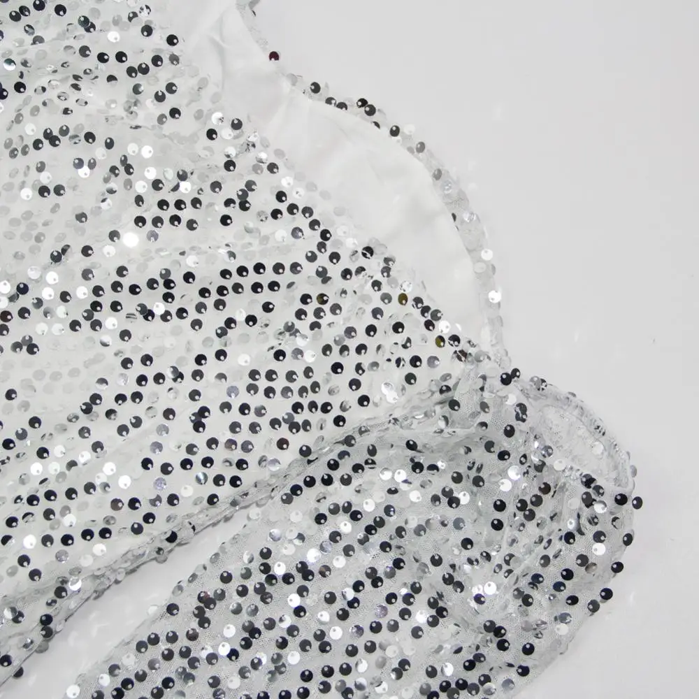 Женский Блестящий Облегающий комбинезон с открытыми плечами V-образным вырезом