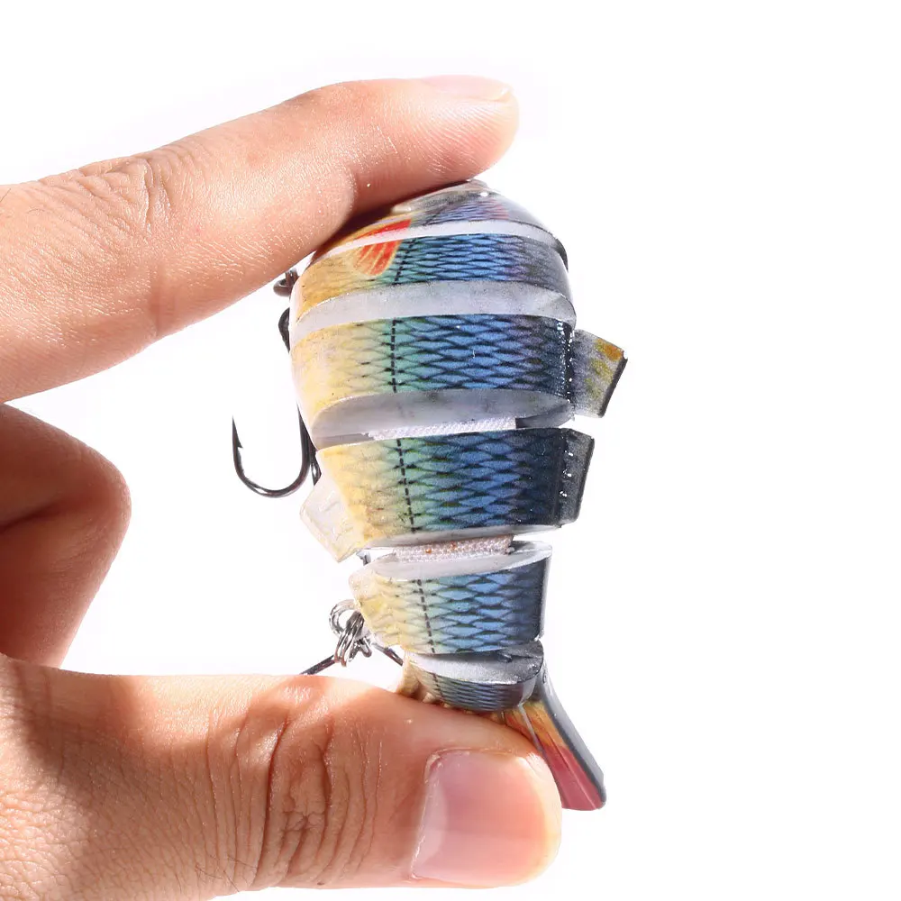 

1pcs fishing lure gear Bionic Multi-section Swim crank hard bait10cm/18g Artificial Wobbler Rotating Trolling pike carp