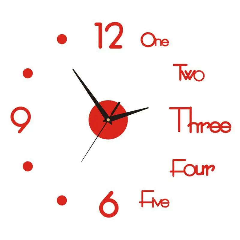 DIY настенные часы 3D зеркальная поверхность наклейка домашний офис Декор Y98E | Дом и