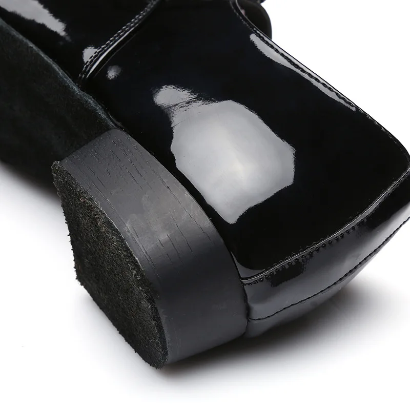 The Latest Modern Men's Ballroom Dance Tango Latin Dance Shoes Soft Bottom 3.5 CM Jazz Shoes Black 2019 Boys Dance Shoes