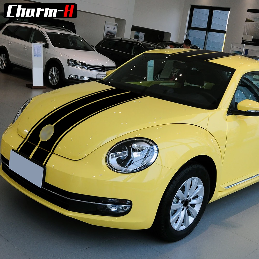 

Набор полосок для кузова автомобиля для Volkswagen Beetle A5 2011-2018, капот, задний багажник на крышу, виниловые наклейки, аксессуары