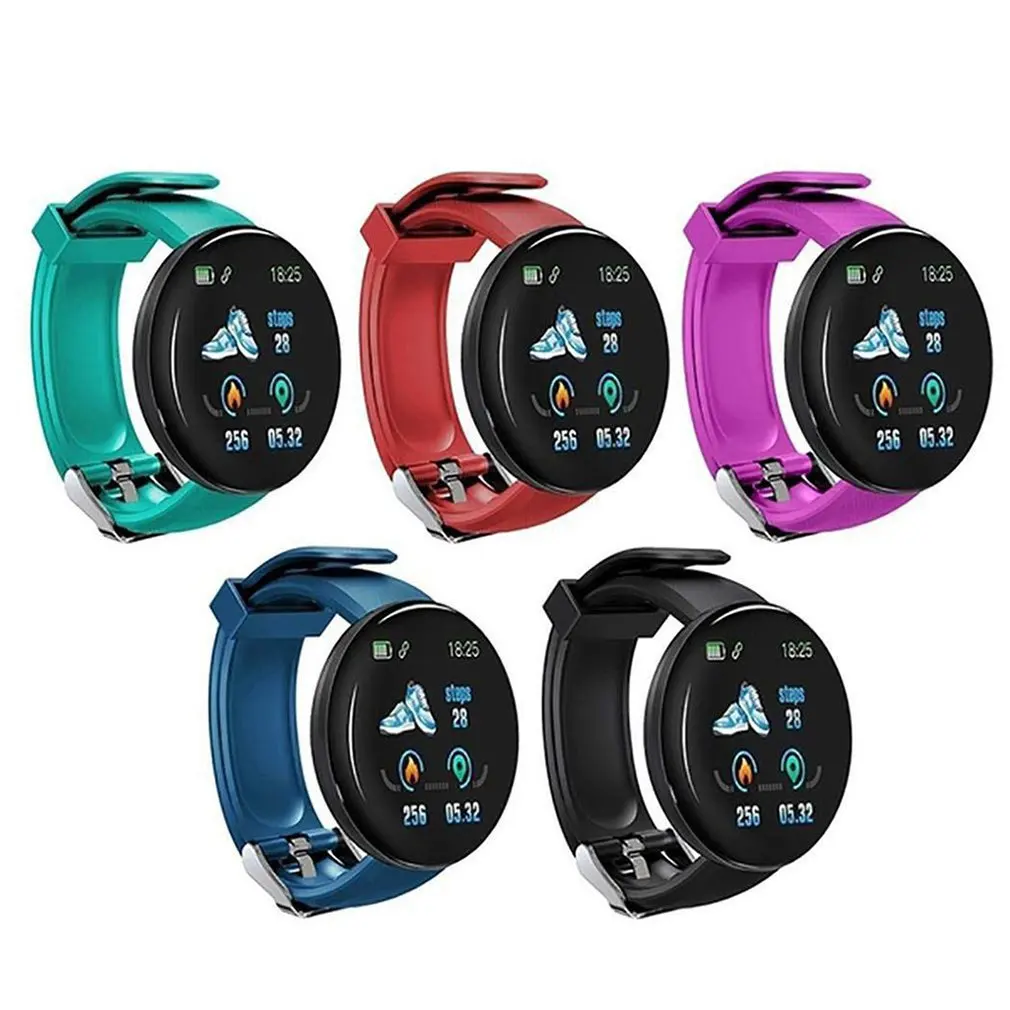

D18 Smart Fitness Bracelet Band With Measuring Pressure Pulse Meter Sport Activity Tracker Watch Wristband